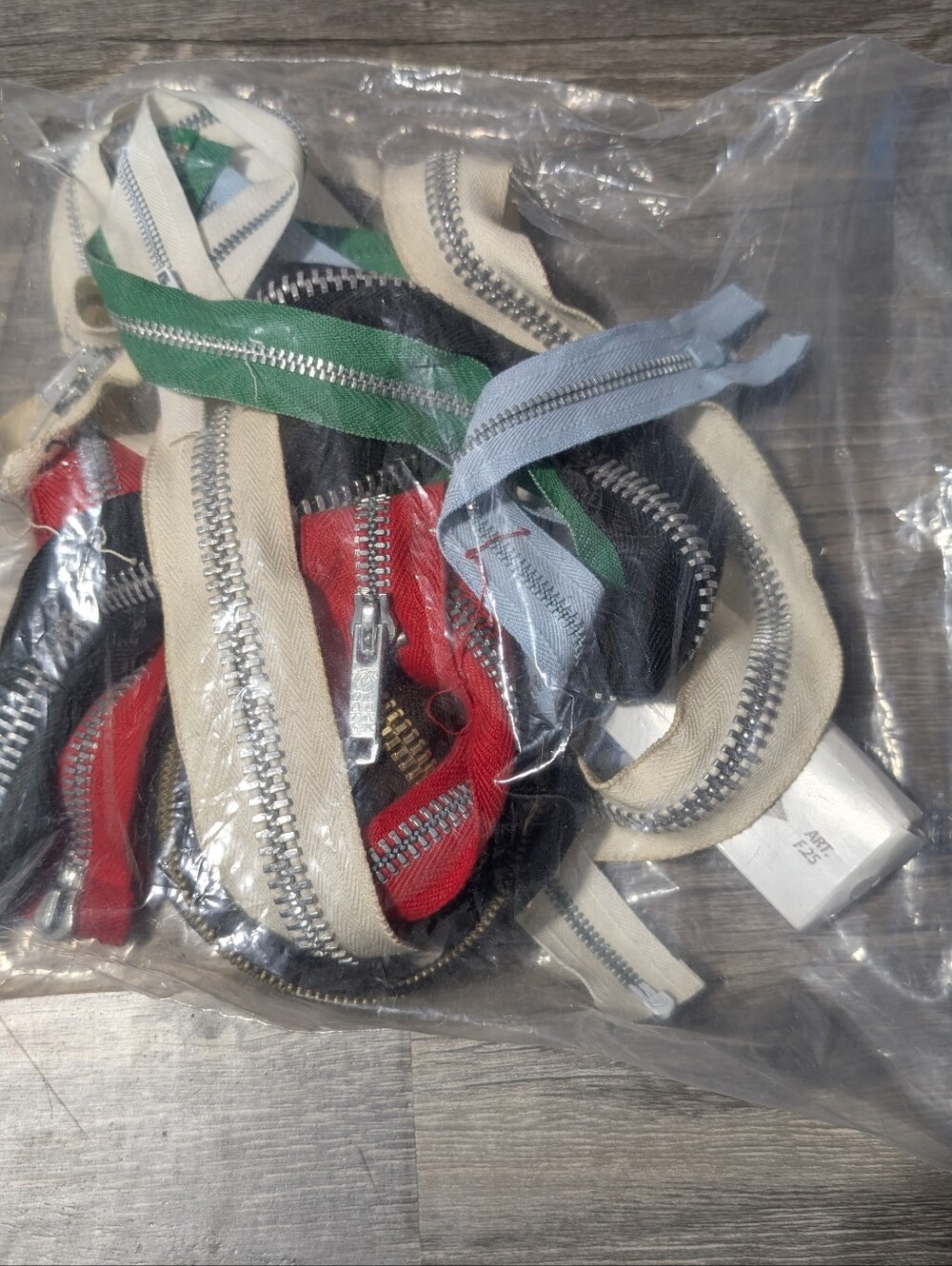 Multi-Color Separating Zippers